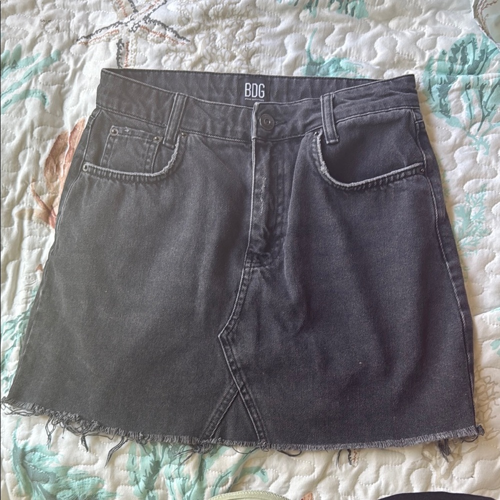 BDG‎ Black A-line Mini Skirt for Night Out